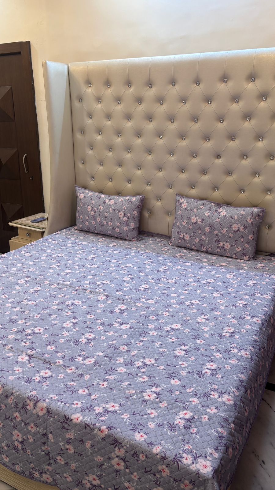 Reversible Quilted Bed Cover