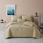 Premium Embroidered King Size Bedcover Set ✨